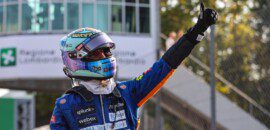 Daniel Ricciardo comemora vitória no GP da Itália de F1
