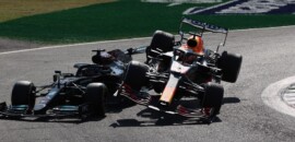 Windsor sobre acidente na F1 em Monza: “Hamilton não precisava deixar espaço para Verstappen”