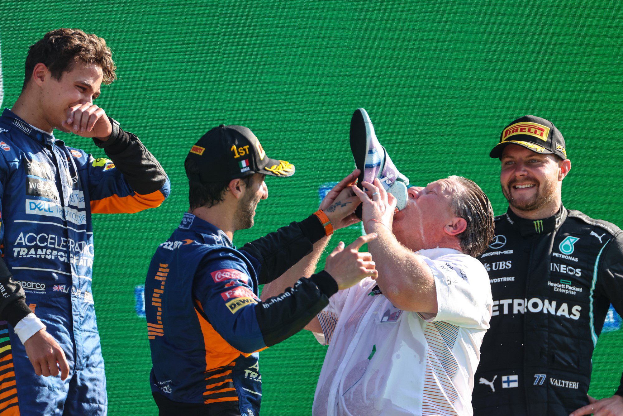 Zak Brown, Shoey, GP da Itália, Monza, Fórmula 1 2021