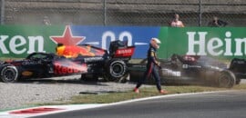 Verstappen sobre acidente no GP da Itália na F1: “Era óbvio que Lewis não se feriu”