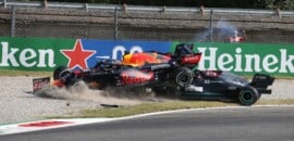 Galeria: confira, em detalhes, o acidente entre Verstappen e Hamilton no GP da Itália de F1