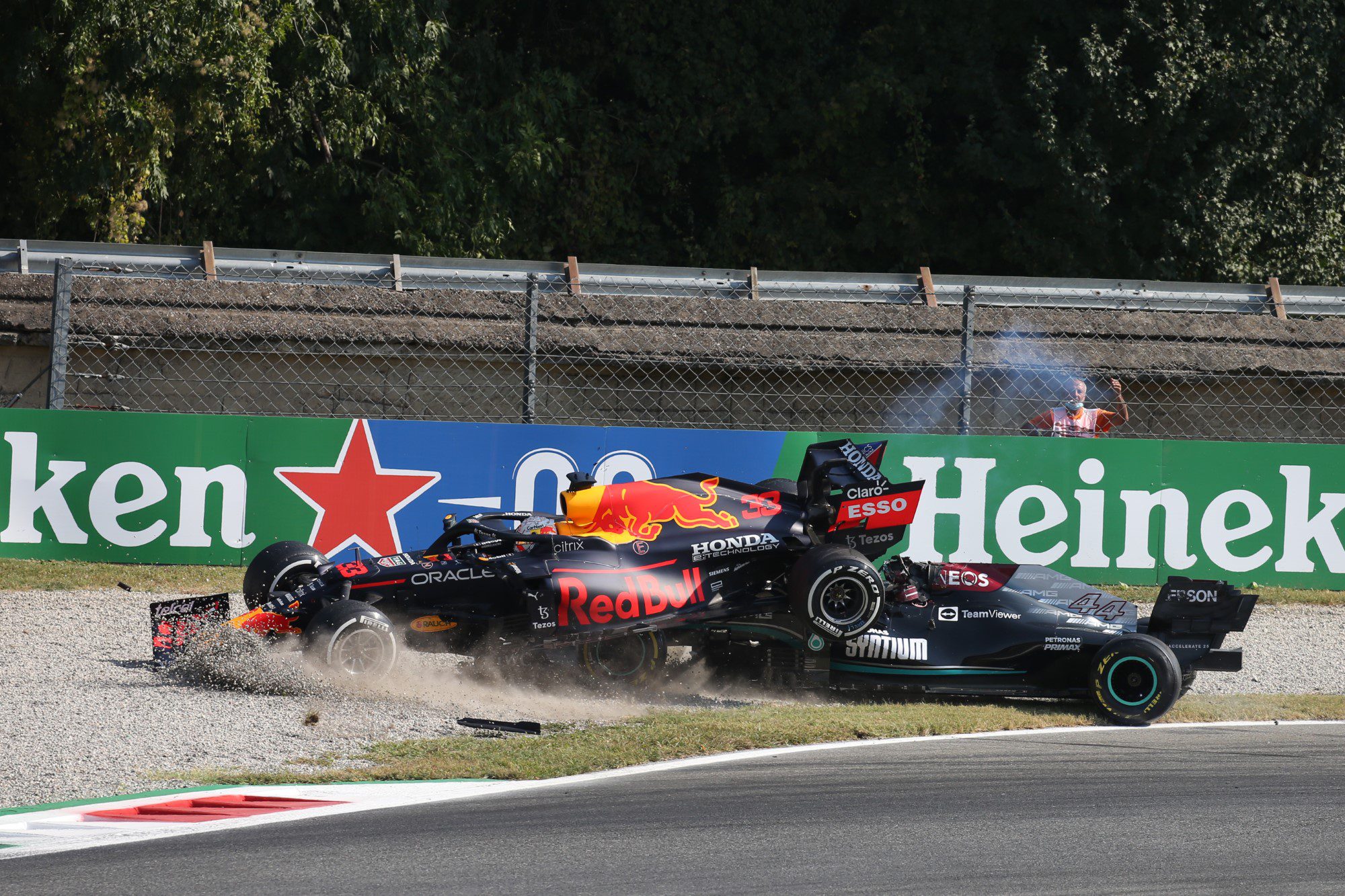 Acidente entre Max Verstappen e Lewis Hamilton, GP da Itália, Monza, Fórmula 1 2021