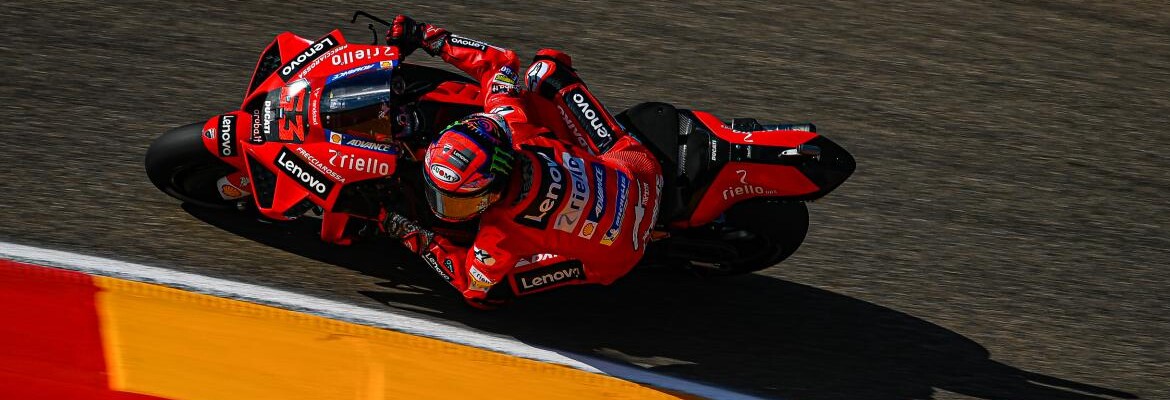 Bagnaia quebra recorde de Aragão e marca segunda pole na MotoGP