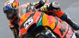 Raul Fernandez aparece no fim e marca pole em Misano na Moto2
