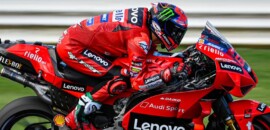 Bagnaia cai, mas lidera primeiro dia de teste da MotoGP em Misano