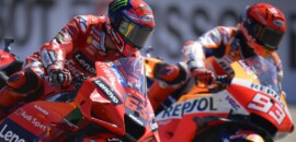 Após duelo em Aragão, Márquez vê Bagnaia quase “igual” a Dovizioso