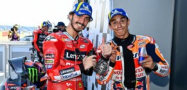 Bagnaia celebra vitória, mas crê que Márquez tinha “ritmo um pouco melhor”