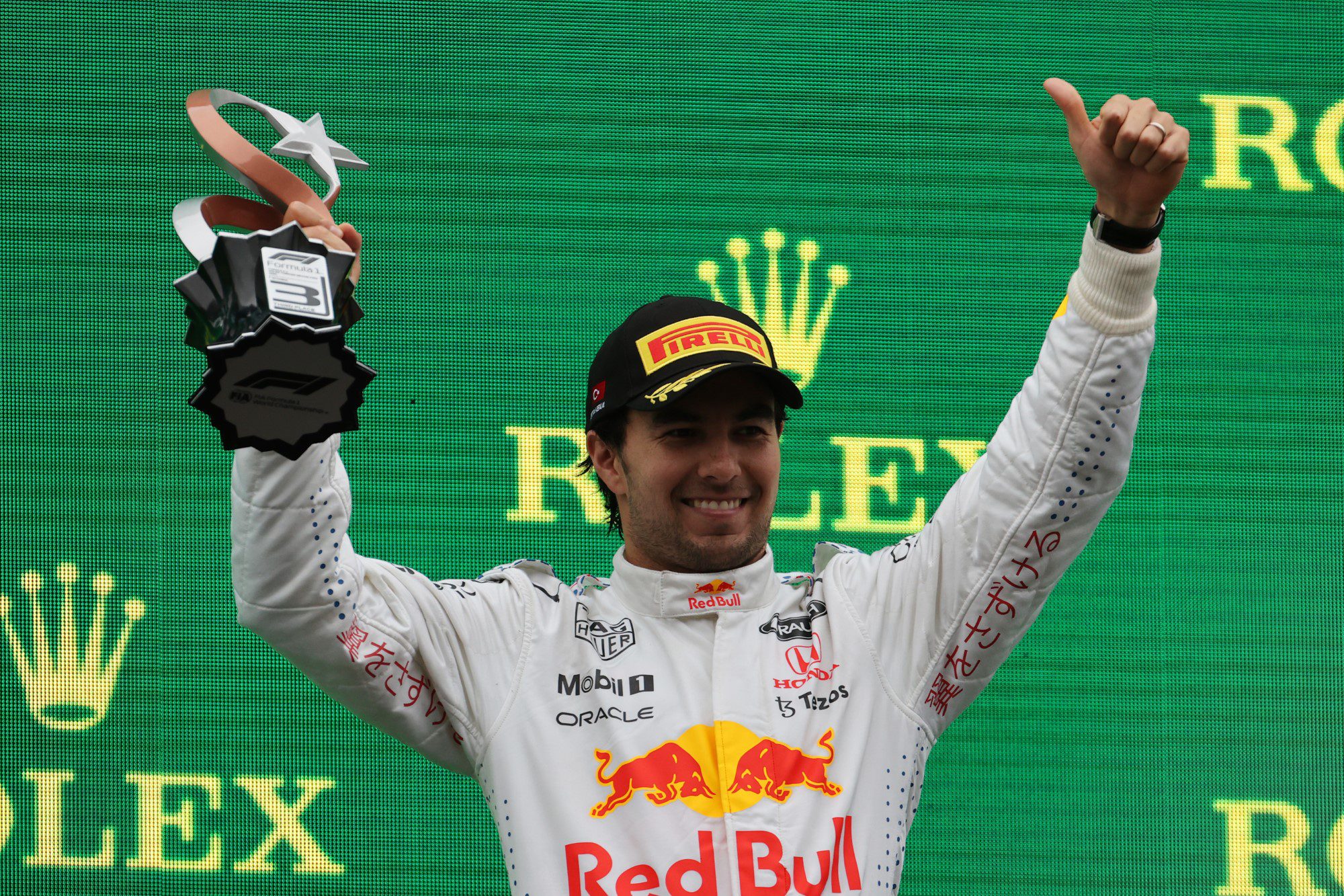 Sergio Perez, Pódio, GP da Turquia, F1 2021