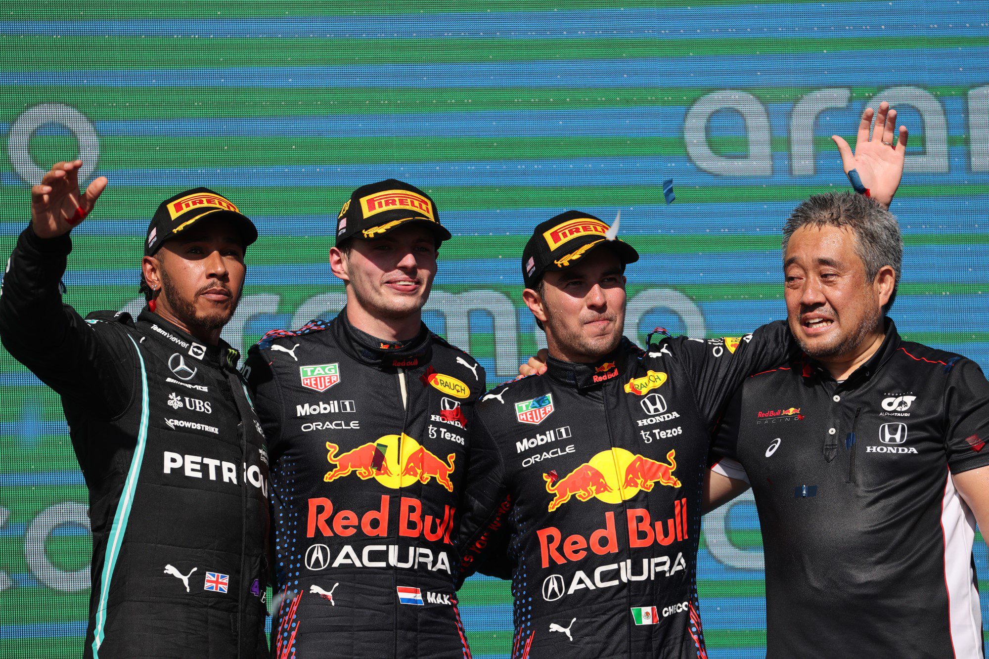 Pódio, GP dos EUA, Circuito das Américas, F1 2021