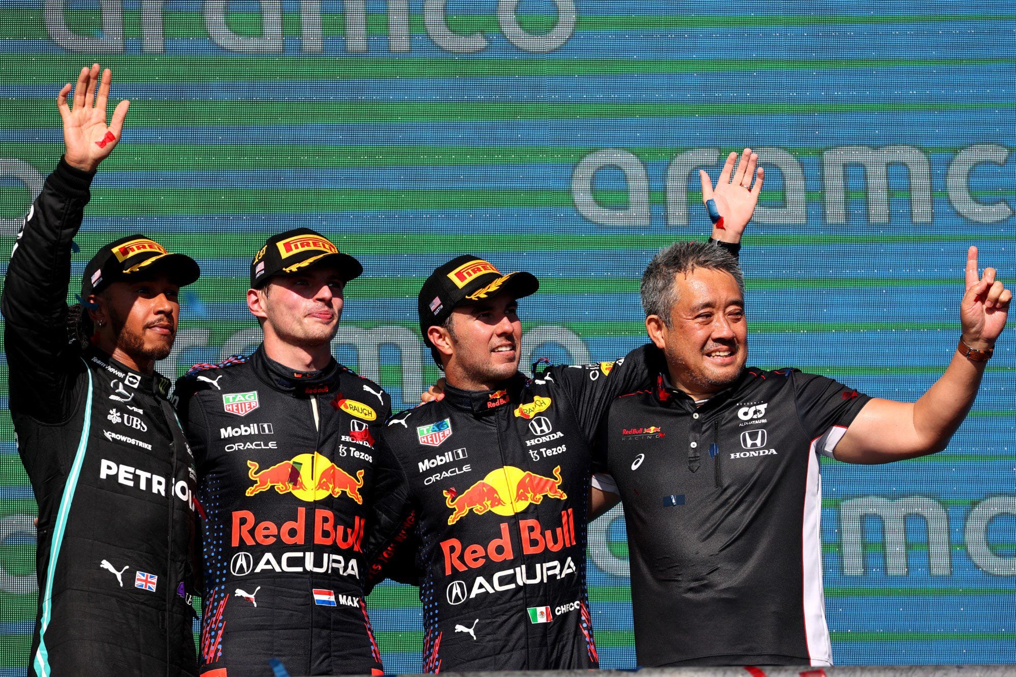 Pódio, GP dos EUA, Circuito das Américas, F1 2021