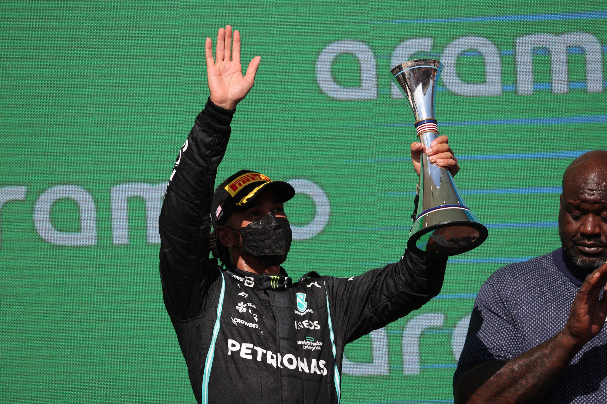 Lewis Hamilton, Pódio. GP dos EUA, Circuito das Américas, F1 2021