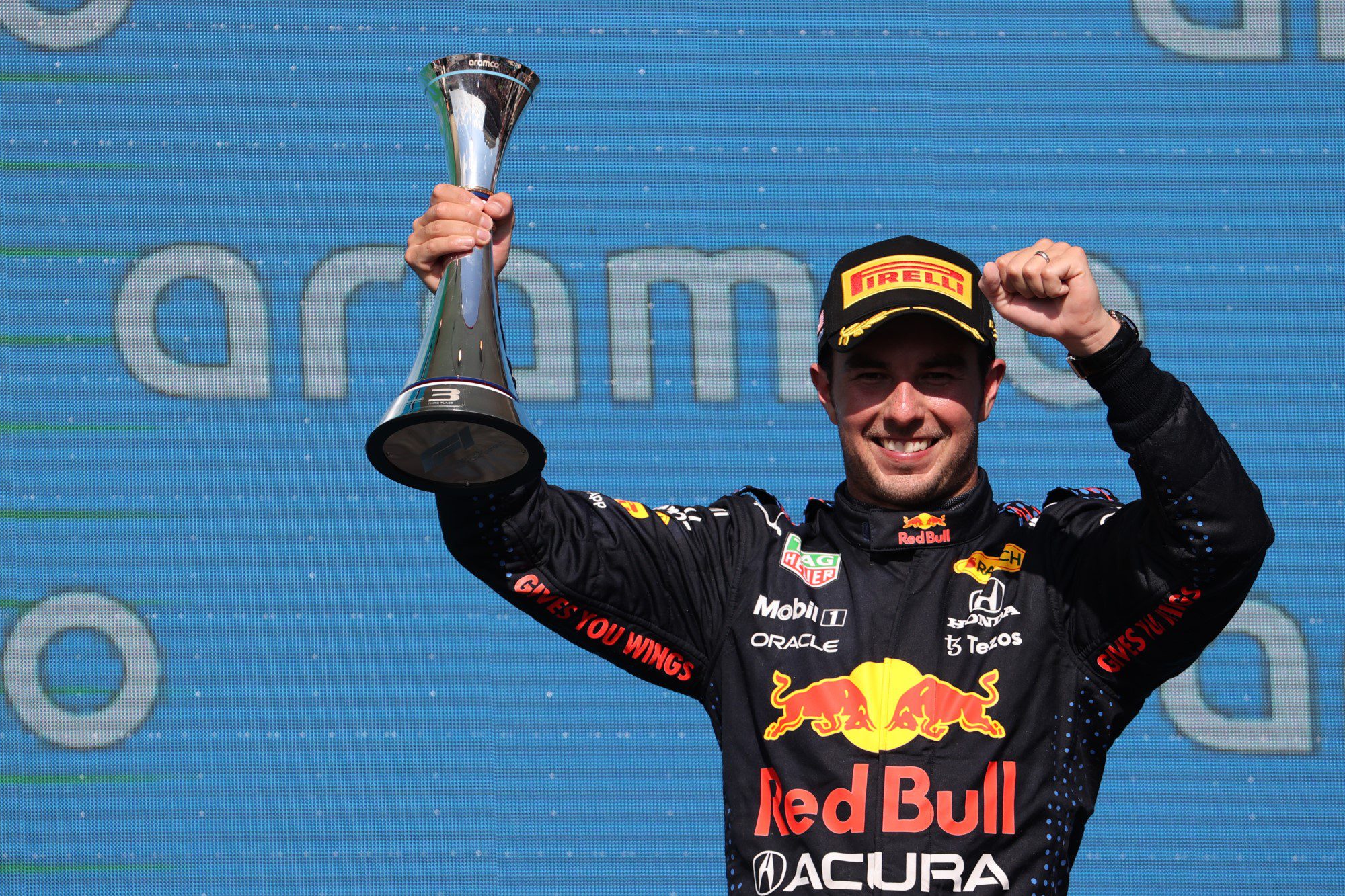 Sergio Perez, Pódio. GP dos EUA, Circuito das Américas, F1 2021