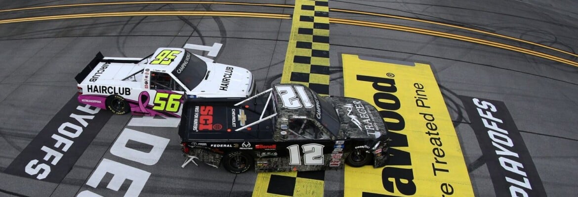 Fogleman tira Nemechek de disputa e vence em Talladega na Nascar Truck Series