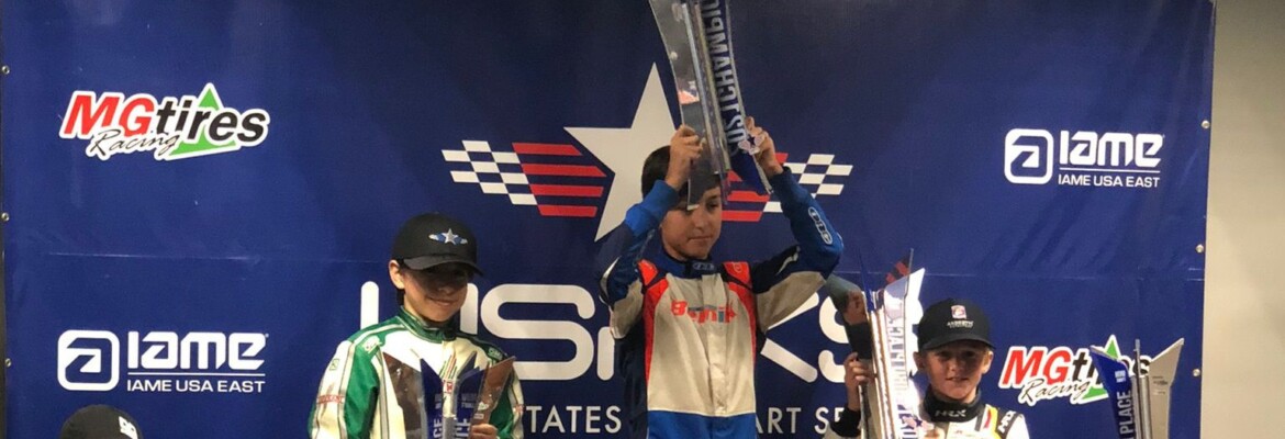 Kart: campeão do USPKS de 2021, Enzo Vidmontiene conquista pódios na etapa final