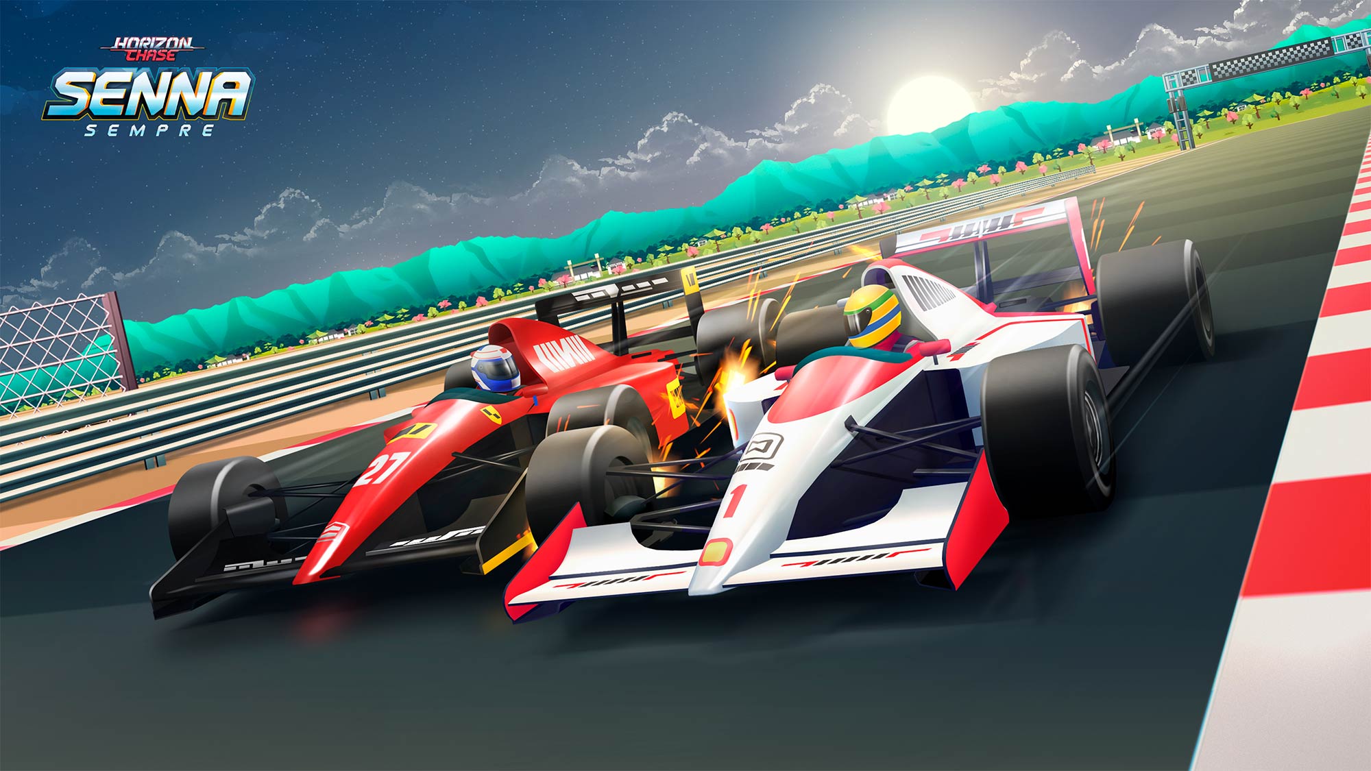 Horizon Chase presta homenagem a Ayrton Senna com expansão para PC e consoles Senna Sempre - Horizon Chase Turbo