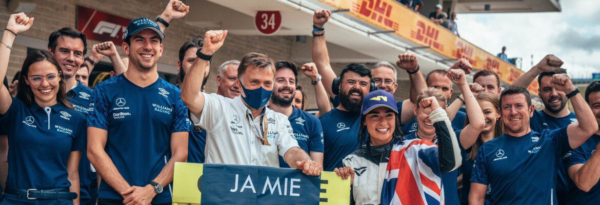 Foto: Williams celebra el bicampeonato de la Serie W de Chadwick en 2021