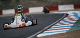 Matheus Ferreira larga na pole position em duas baterias classificatórias do Mundial de Kart