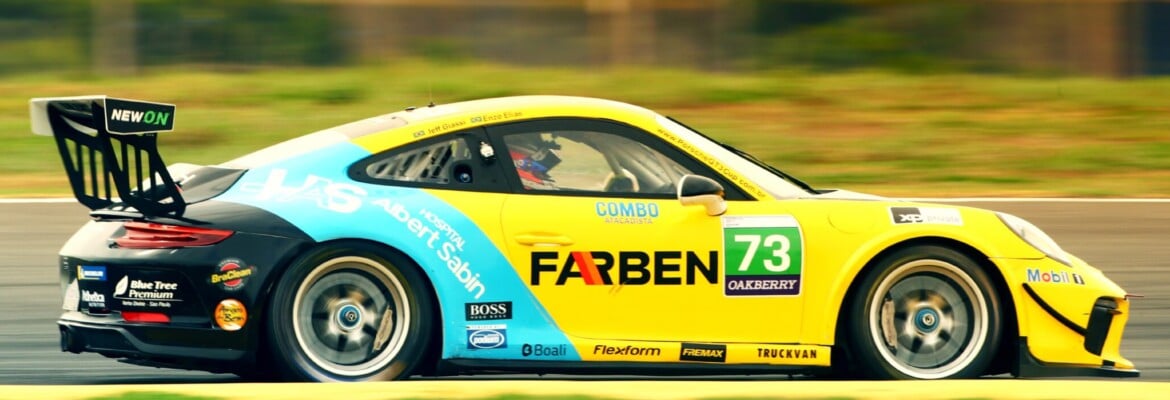 Enzo Elias e Jeff Giassi largam na primeira fila dos 300 km de Goiânia pela Porsche Endurance