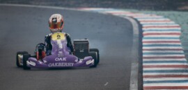 Rafael Câmara lidera final do Mundial de Kart, mas abandona com pneu furado
