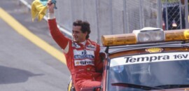 Tempra Safety Car de 93 voltará à Interlagos com cosplay de Ayrton Senna saudando a torcida