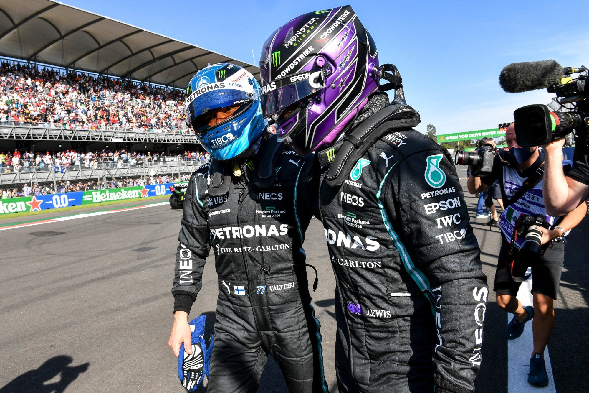 Valtteri Bottas e Lewis Hamilton, GP do México, F1 2021, Hermanos Rodríguez