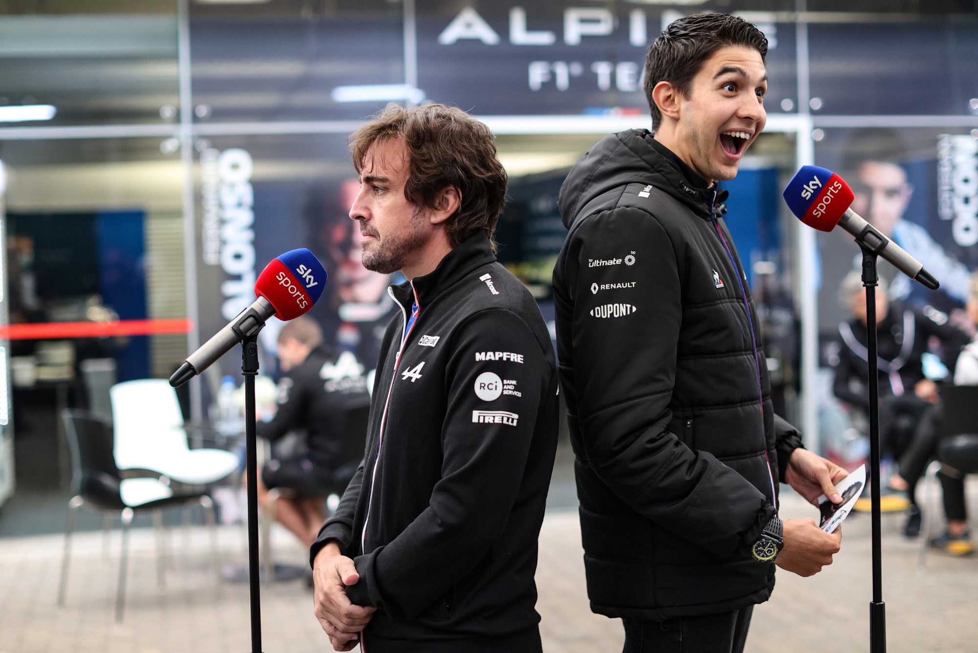 Fernando Alonso e Esteban Ocon, Alpine, GP de São Paulo, Interlagos, F1 2021