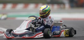 WSK: Miguel Costa é destaque na OK Junior por diversas ultrapassagens em Adria, na Itália