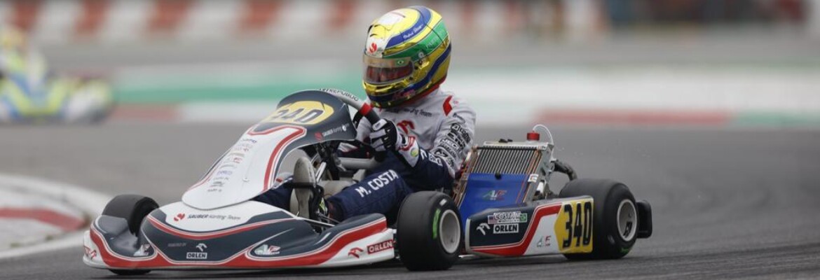 WSK: Miguel Costa é destaque na OK Junior por diversas ultrapassagens em Adria, na Itália