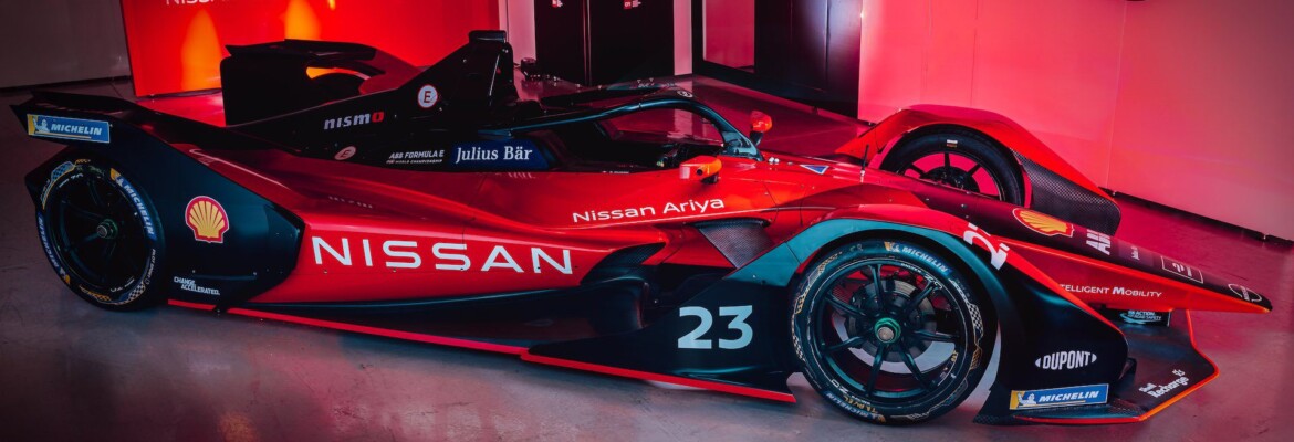 Nissan e.dams revela pintura vermelha e preta para temporada 2022 da Fórmula E