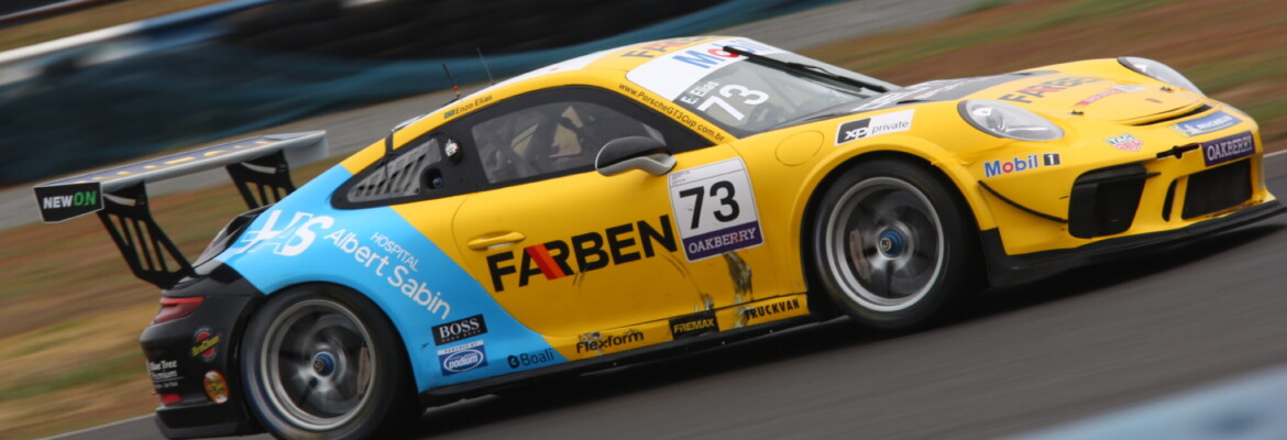 Piloto Farben Enzo Elias encara preliminar da F1 de olho no título da Porsche Carrera Cup