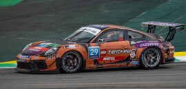 Piquet Jr/Mello aparece na bandeira quadriculada e lidera TL3 da Porsche em Interlagos