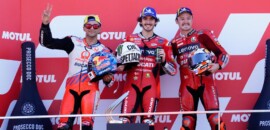 Bagnaia celebra vitória em dia de aposentadoria de Rossi: “foi incrível”