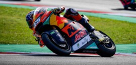 Fernandez é 0s002 mais veloz que Lowes e lidera Moto2 no Algarve; Gardner cai