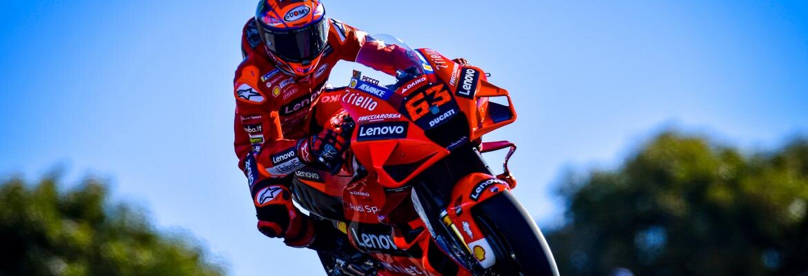 Bagnaia domina classificação no Algarve e crava 5ª pole seguida na MotoGP