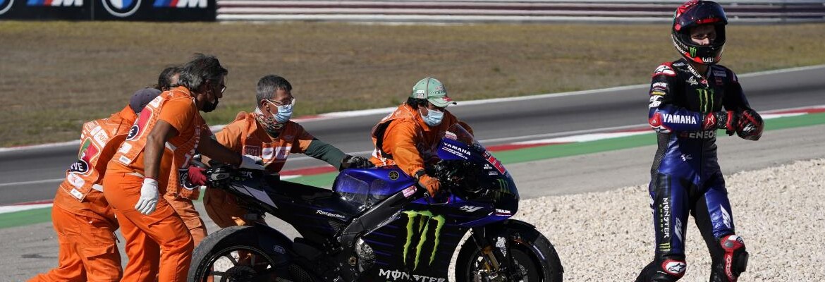 Após queda, Quartararo diz ser “impossível” ultrapassar com moto atual da Yamaha