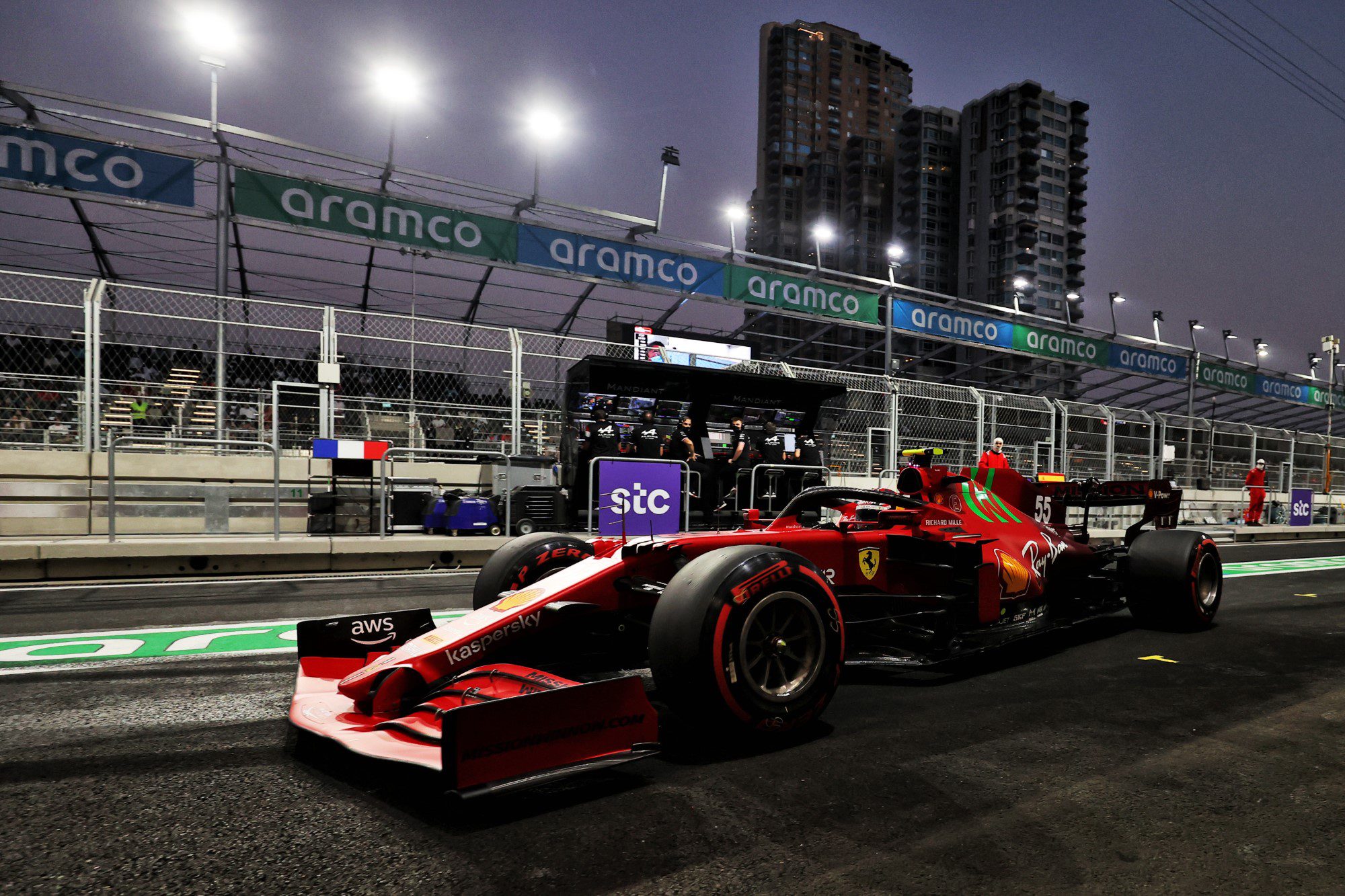 Carlos Sainz Jr, Ferrari SF-21, GP da Arábia Saudita, Jeddah, F1 2021