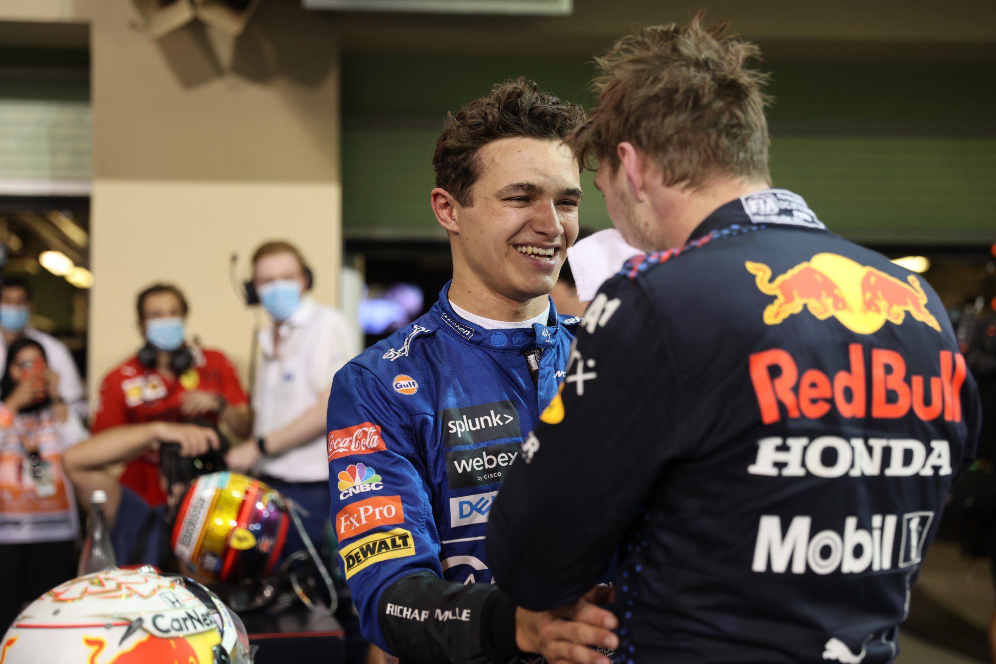 Lando Norris e Max Verstappen, Campeão, GP de Abu Dhabi, Yas Marina, F1 2021