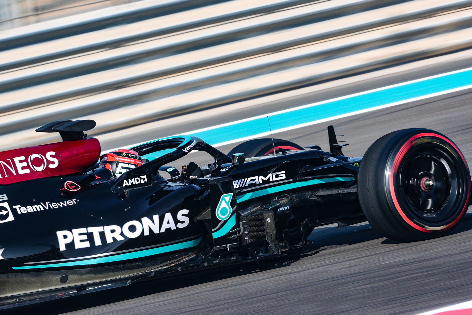 George Russell, Mercedes, Testes Abu Dhabi, F1 2021