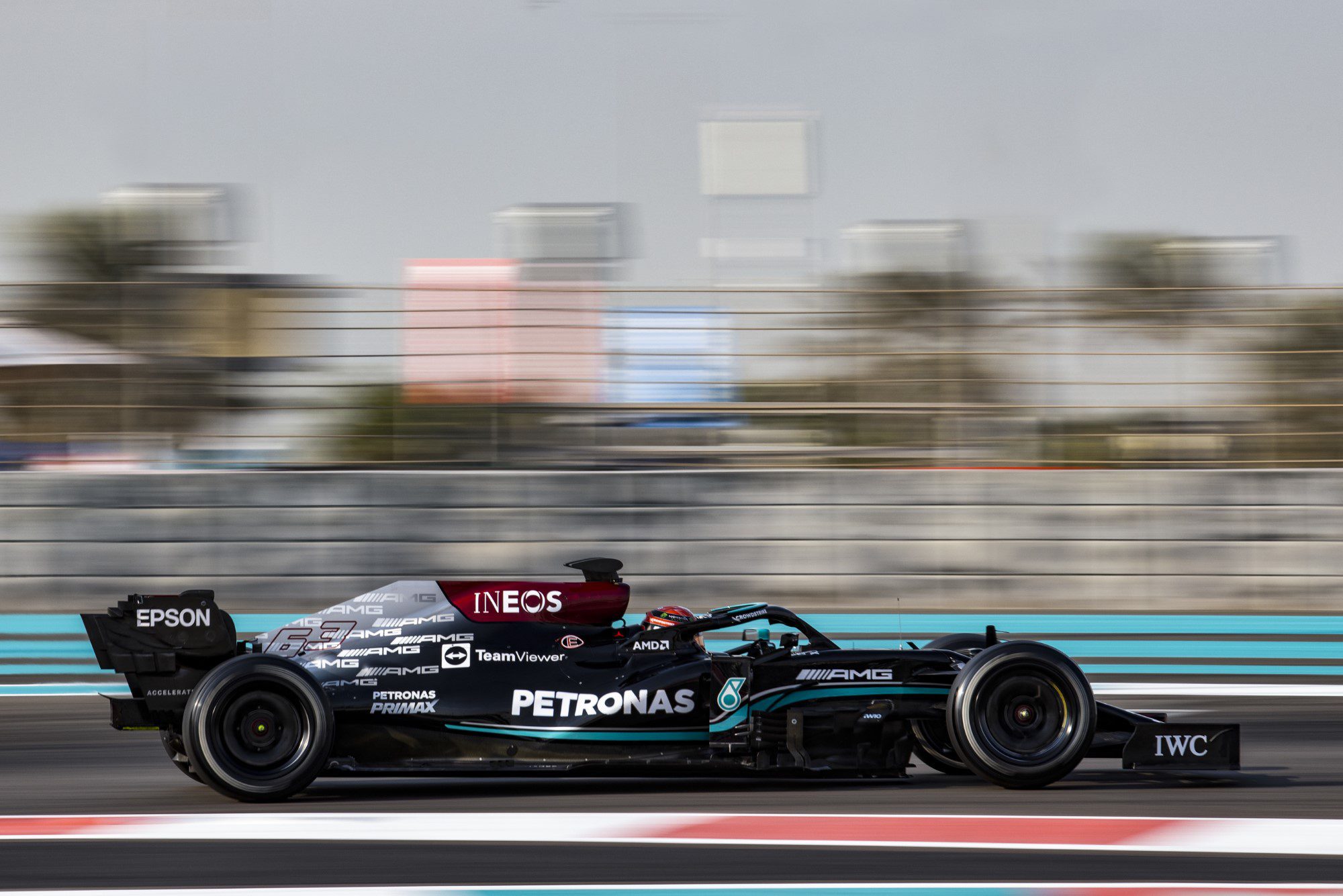 George Russell, Mercedes, Testes Abu Dhabi, F1 2021