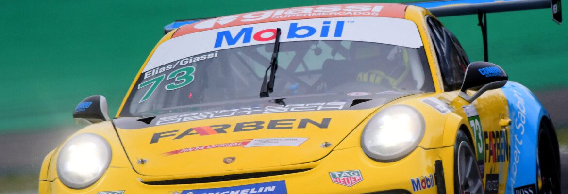 Enzo Elias e Jeff Giassi conquistam a pole position para a Farben na Porsche Endurance, em Interlagos