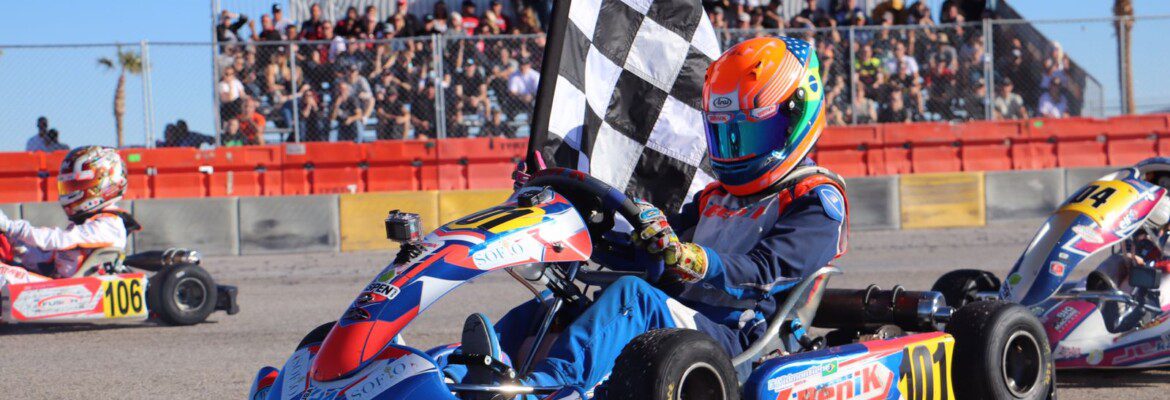 Enzo Vidmontiene é tricampeão do Sunshine Skate Karting Challenge, em Homestead