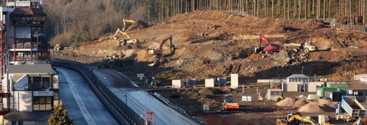 Spa-Francorchamps divulga novas fotos das obras, veja as imagens