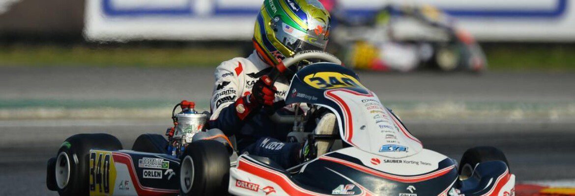 Miguel Costa inicia temporada 2022 com testes oficiais do WSK na Itália