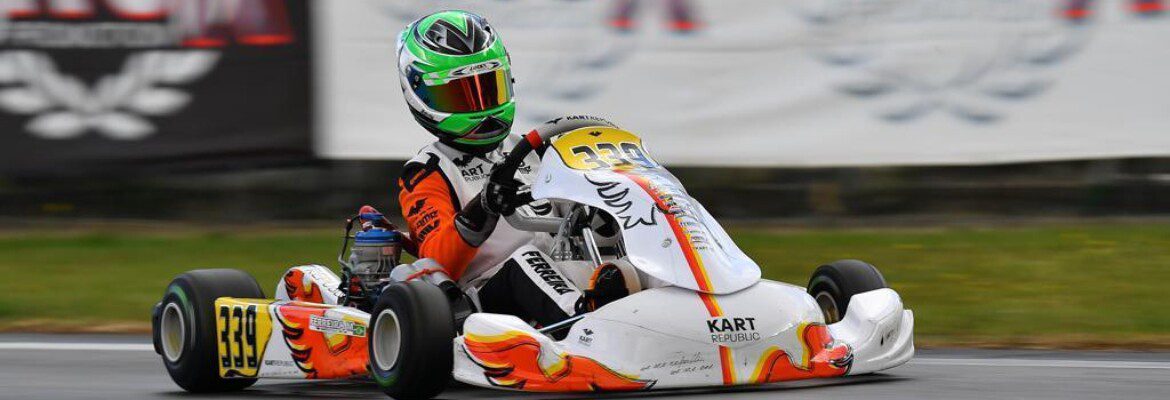 Matheus Ferreira começa 2022 acelerando no WSK Winter Test em Adria, na Itália