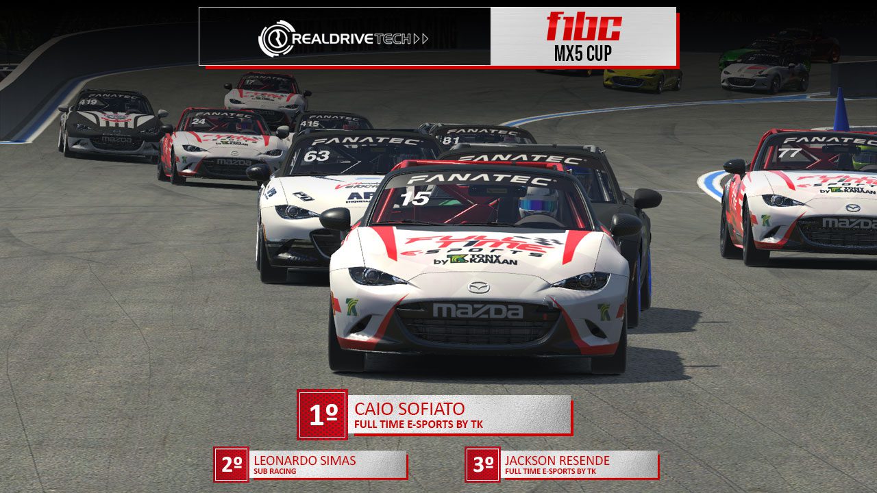 F1BC MX5 Cup: Pedro de Oliveira e Caio Sofiato vencem provas em Charlotte Road e embolam campeonato