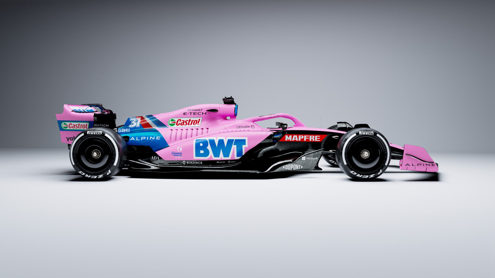 Galeria: confira o A522 azul e o rosa da Alpine para a F1 2022 Alpine A522 F1 2022
