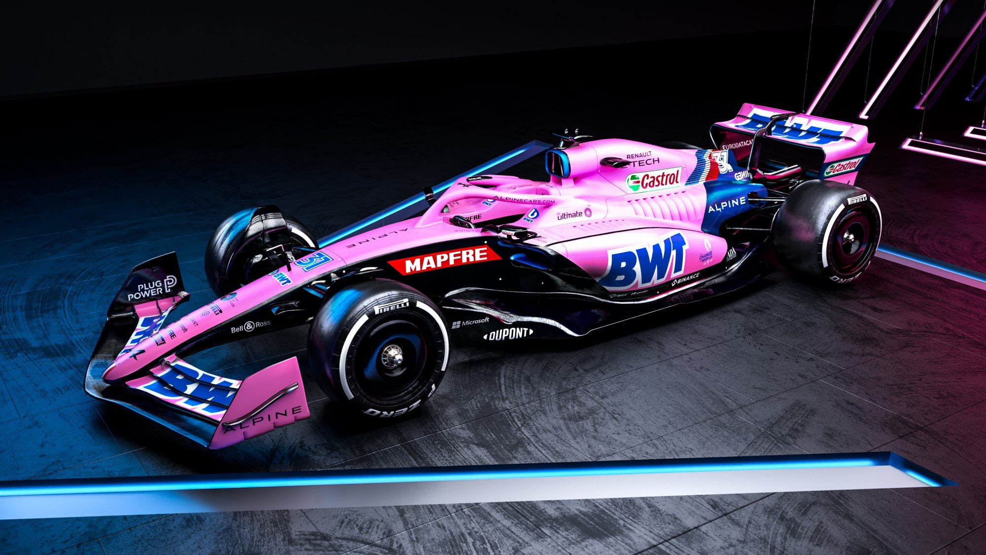 Galeria: confira o A522 azul e o rosa da Alpine para a F1 2022 Alpine A522 F1 2022