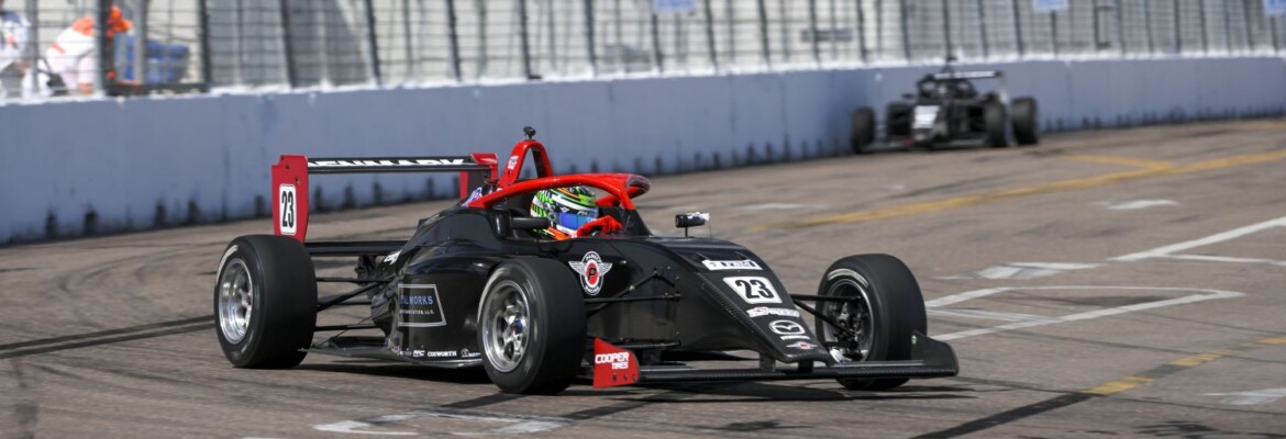 Denmark vence primeira corrida da USF2000 em São Petersburgo