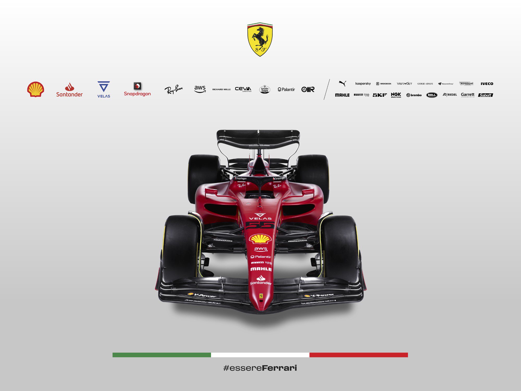 Galeria: confira as imagens do Ferrari F1-75, relembrando os anos 90 da Scuderia Ferrari F1-75