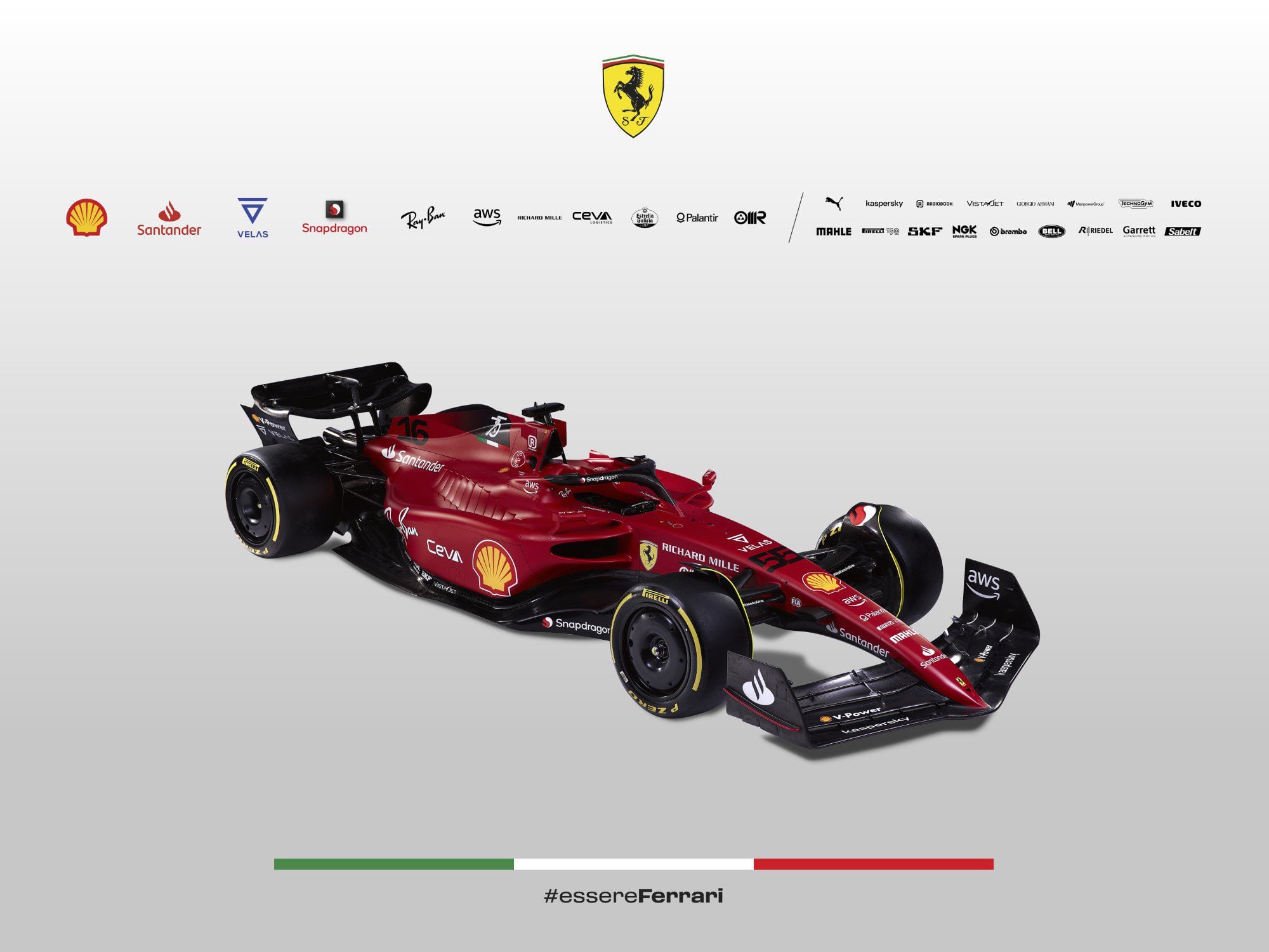 Galeria: confira as imagens do Ferrari F1-75, relembrando os anos 90 da Scuderia Ferrari F1-75